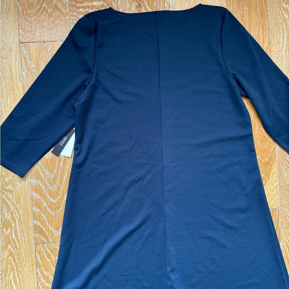 Isaac Mizrahi Blue Long Sleeve Dress - Picture 8 of 9
